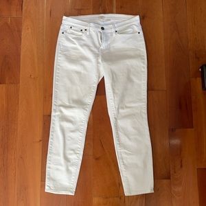 Jcrew Factory Toothpick White Denim-size 30
